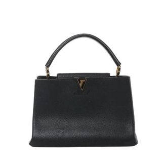 Louis Vuitton Pre-owned Capucines MM - Dames - Vintage Handtas - Zwart - ONE Size - Leer - Vintage