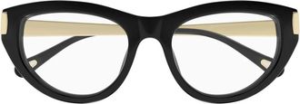Chlo&eacute; Glasses, female, Yellow, Size: 53 MM Ch0352O Optical Frame