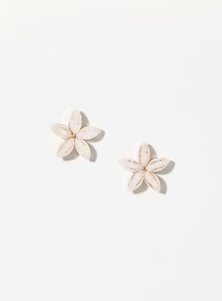 Simons Womens Gleaming flower earrings