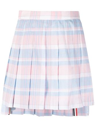 Thom Browne Minigonna a quadri - Rosa