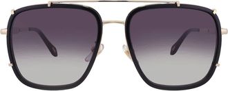 Just Cavalli Grey Gradient Navigator Unisex Sunglasses SJC030V 0700 58