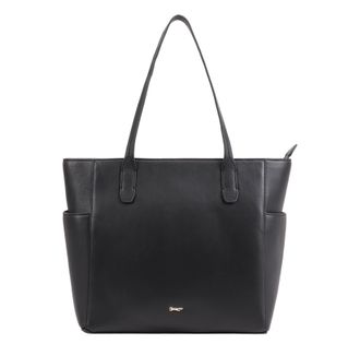Paul Costelloe Womens Lucinda Leather Shoulder Bag - Black - One Size