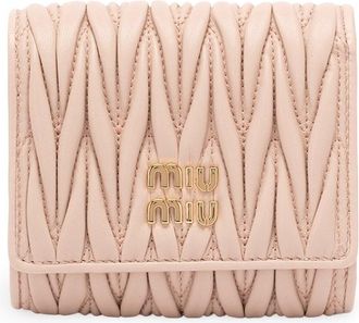 Miu Miu Small Matelass&eacute; Nappa Leather Wallet