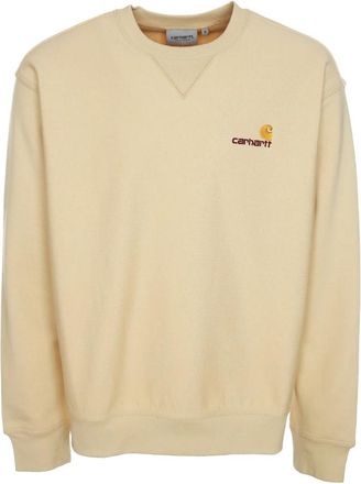 Carhartt Work in Progress American Script HD Hoodie - Heren - Sweatshirts - Beige - XL - Katoen - Hoodies & sweatvesten