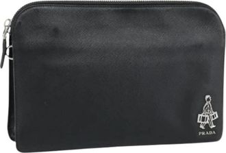 Prada Pre-owned Vintage Clutch Bag - Dames - Vintage Clutch - Zwart - ONE Size - Vintage