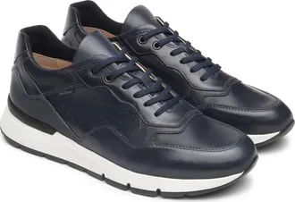 Nero Giardini Low Top Sneaker in Navy at Nordstrom, Size 10-10.5Us