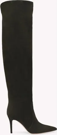 Gianvito Rossi Hansen Cuissard Boot in Green Suede at Nordstrom, Size 39.5