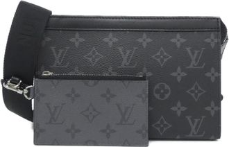 Louis Vuitton Black Coated Canvas Shoulder Bag (Pre-Owned)