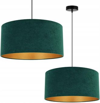 OEM L&aacute;mpara Colgante De Techo L&aacute;mpara De Techo Pantalla De Terciopelo Dorado