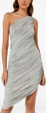 Norma Kamali Asymmetrische midi-jurk - Grijs