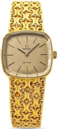 Omega 1972 pre-owned De Ville 24mm - women - 18kt Yellow Gold - One Size - Neutrals