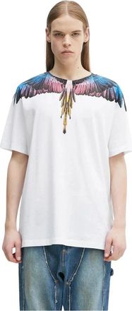 Marcelo Burlon Icon Wing Basic T-shirt - Heren - T-shirts - Wit - XL - Katoen - Tops