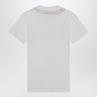 Moschino Womens White Breakfast T-shirt Cotton - Size X-Small