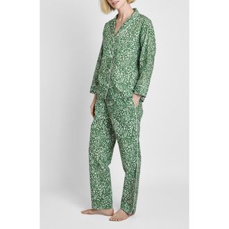 Sleepy Jones Marina Pajama Set in Canopy at Nordstrom, Size Xx-Large