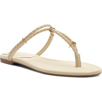 Schutz Cordelia Braided Strap Sandal in Egg Shell at Nordstrom, Size 5.5