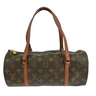 Louis Vuitton Papillon Monogram Canvas Brown Canvas Handbag (Pre-Owned)