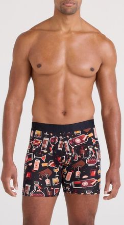Saxx DropTemp Cooling Cotton Boxer Briefs in Host W The Most-Black at Nordstrom, Size Xx-Large