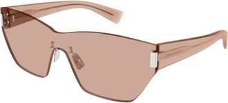 Saint Laurent SL 557 Shade Smalle Zonnebril - unisex - Zonnebrillen - Roze - ONE Size - Accessoires
