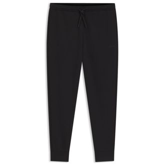 BOSS Stretch-cotton track pants with puff-print logo