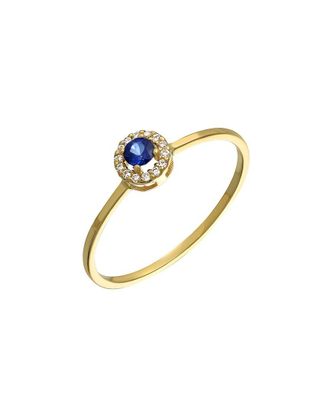 Bony Levy El Mar 18K 0.09 Ct. Tw. Diamond & Mixed Stackable Ring