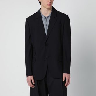 Ami Black single-breasted wool jacket
