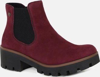 Rieker Womens Acorn II Womens Chelsea Boots - Red - Size: 6.5