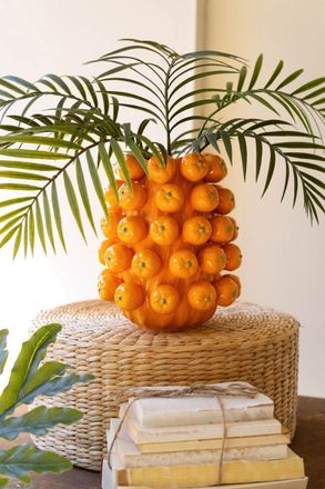 Kalalou Ceramic Oranges Vase