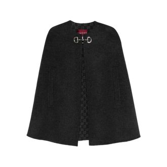 Gucci Horsebit Jacquard Cape