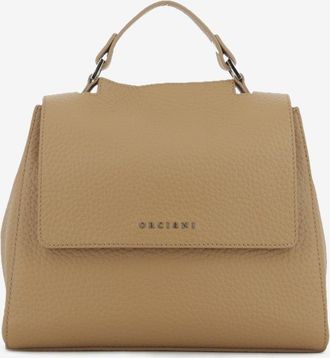 Orciani Borsa a mano Sveva Soft piccola biscotto