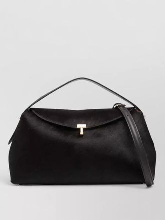 Toteme pony leather top handle shoulder bag