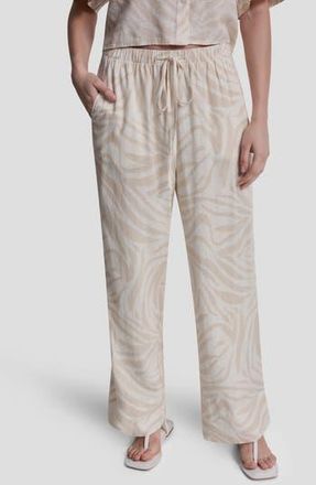 DKNY Relaxed Pants in Zebra Eggnog Combo at Nordstrom Rack, Size X-Large