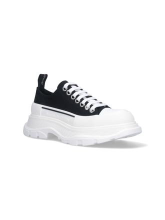 Alexander McQueen Chunky Platform Canvas Sneaker - Black