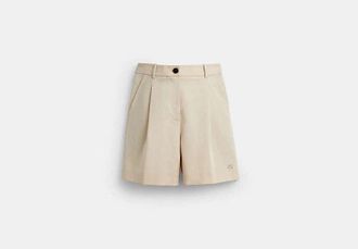 Coach Womens Tailored Shorts in Beige, Size 06 | Other