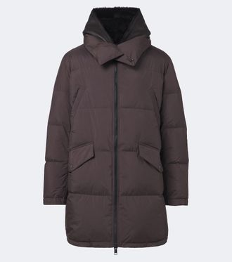 Yves Salomon Shearling-trimmed down coat
