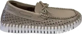 Ilse Jacobsen Womens Tulip Metallic Loafers In Silver