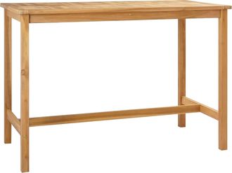 vidaXL Mesa De Bar Natural 150 X 75 X 105 Cm Madera De Teca Maciza Vidaxl