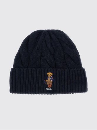 Polo Ralph Lauren Cable-Knit Wool-Blend Beanie with Turn-Up Brim