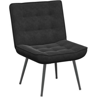 vidaXL Sill&oacute;n De Relax Terciopelo Negro 64x74x84 Cm Vidaxl