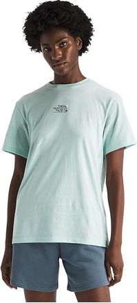 The North Face Midnight Ember Relaxed Short Sleeve T-Shirts Womens Clothing Opal Frost : 2XL, Cotton
