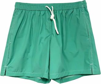Fedeli Mens Madeira Airstop Swim Shorts Trunks In Lake Green