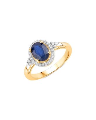 Diana M. Jewels 14K 1.70 Ct. Tw. Diamond & Blue Sapphire Ring