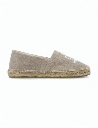 Isabel Marant Natural Beige Canvas Slip-On Espadrille Sneakers