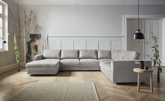 ANDAS Wohnlandschaft »Hobro U-Form« in 3 Bezugsqualitäten in vielen Farben, Design by Morten Georgsen