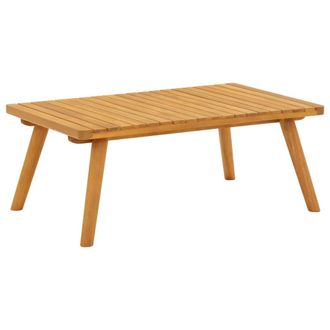 vidaXL Furniture Limited - Mesa De Centro De Jard&iacute;n Madera Maciza De