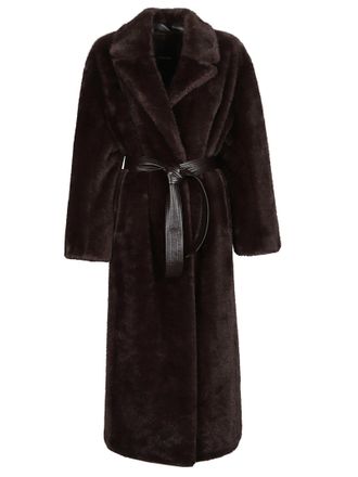 Pinko Calendula Faux Fur Polyester Coat