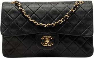 Chanel Pre-owned Classic Flap Schoudertas - Dames - Vintage Schoudertas - Zwart - ONE Size - Leer - Vintage