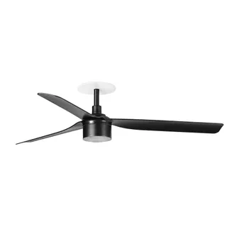 Netlighting Punt Recessed 132cm TEK LED Ceiling Fan Matt Black 2700K