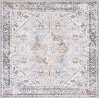 Safavieh Alfombra Poliéster Beige/Grigio 183 X 183 cm