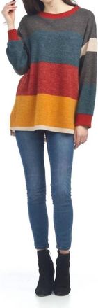 Papillon Color Blocked Crew Sweater In Multi