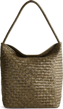 Madewell The Signature Woven Collection Bucket Bag in Faded Olive at Nordstrom